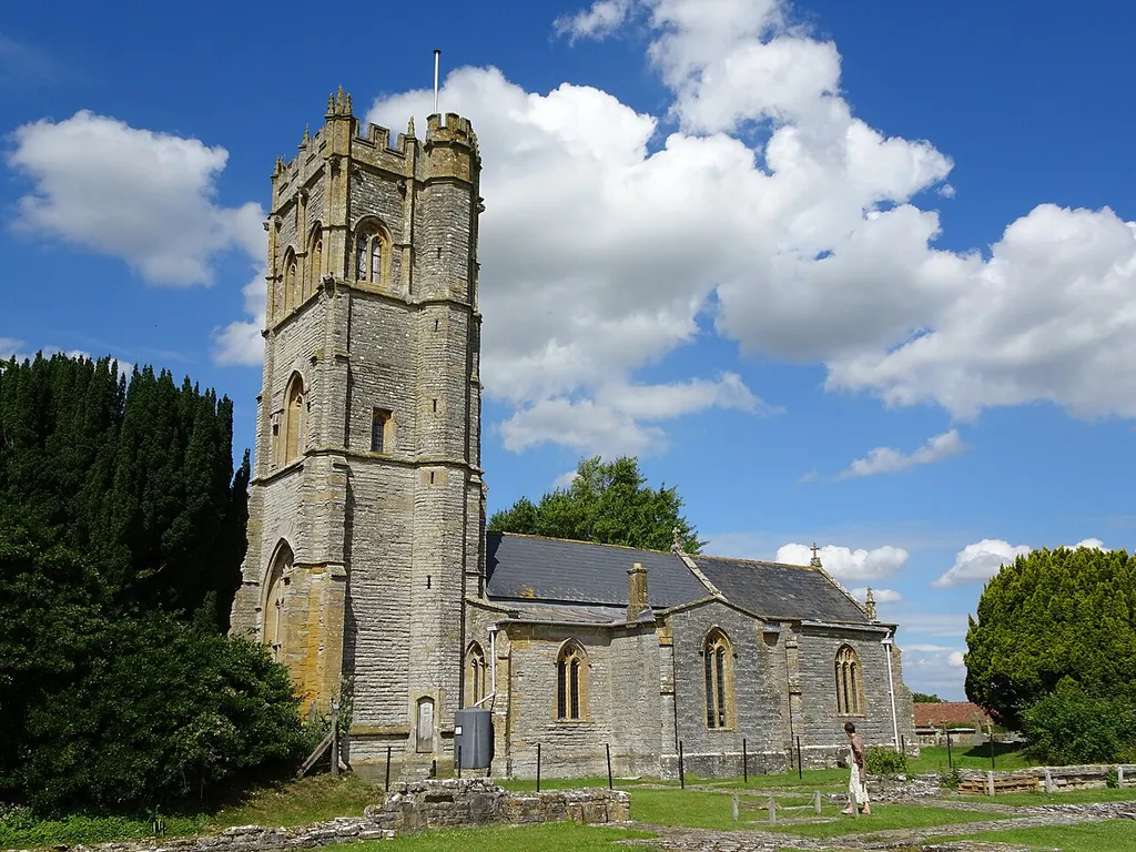Muchelney Church (St. Peter &amp; St. Paul), Somerset, 8 July 2017. 15th Century Perpendicular. Pictured is the south elevation.