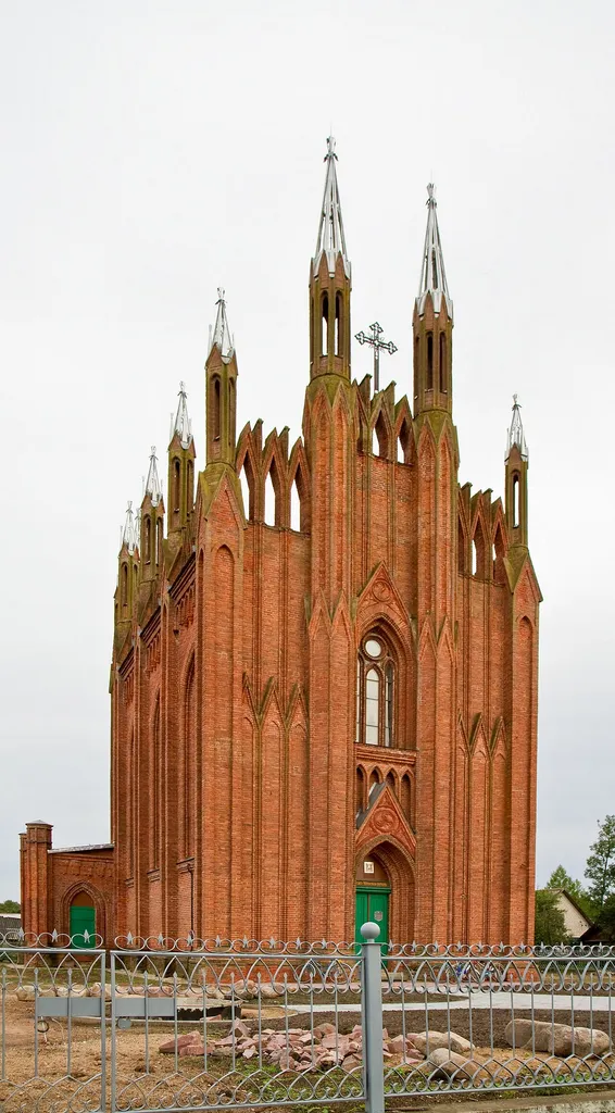 Catholic church or Sarja. Former Catholic church of the Blessed Virgin Mary. Now Church of the Assumption. Sarja village, Vierchniadźvinsk district, Viciebsk province, Belarus.