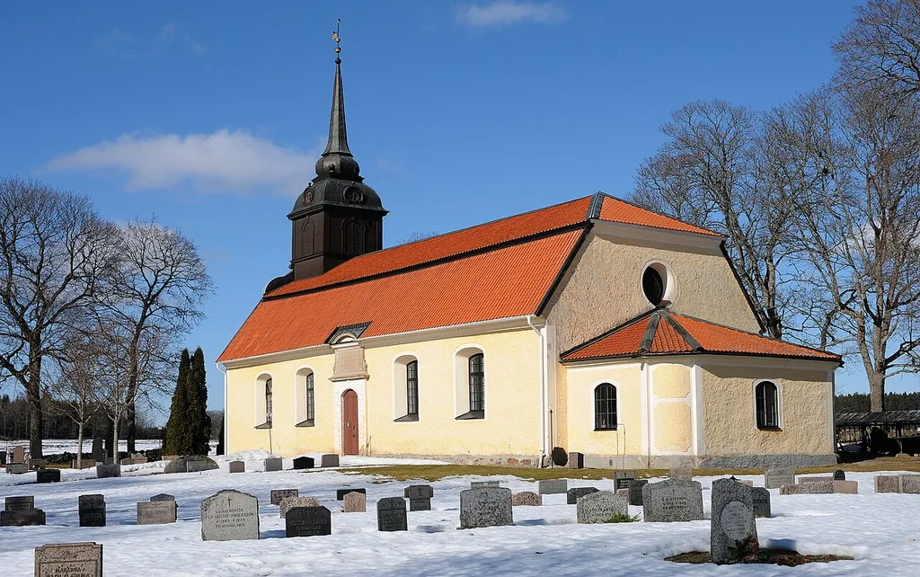 Lerbo kyrka i Katrineholms kommun i mars 2011
