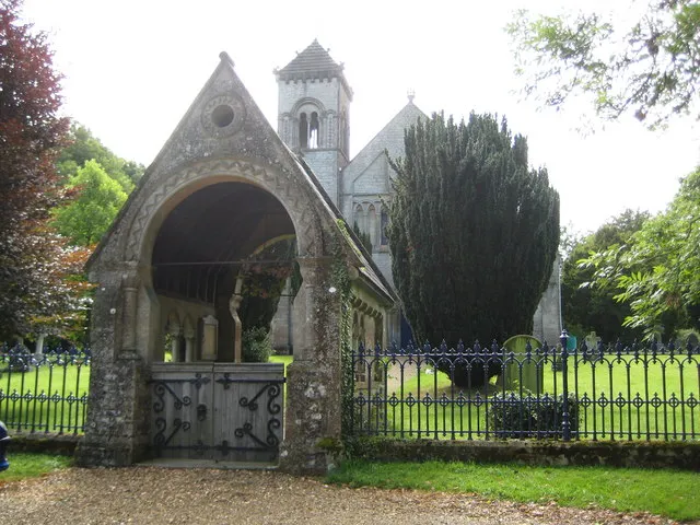 Lychgate to St Nicholas' parish churchyard, East Grafton, Wiltshire