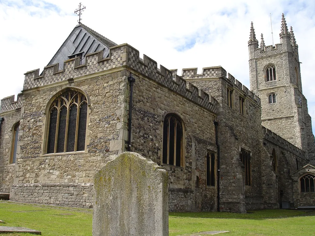 Chancel of St Mary the Virgin parish church, Prittlewell, Southend-on-Sea, Essex, England, seen from the northeast