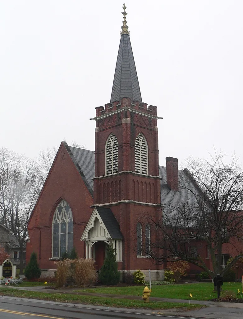 Mendon Presbyterian Church, located at 3886 Rush-Mendon Road in Mendon, New York.