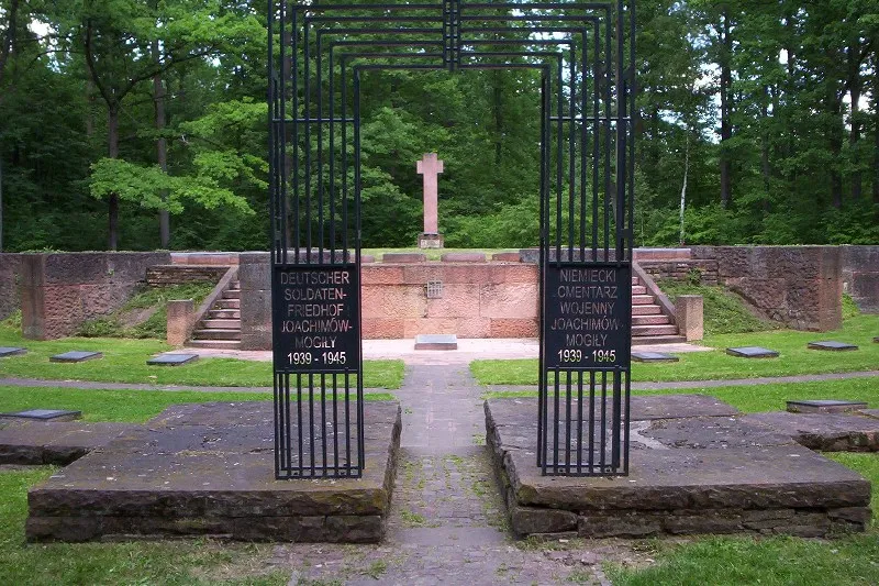 German cemetery from I world war (with German soldiers, exhumated in 1990 and buried here), Joachimów-Mogiły, central Poland.