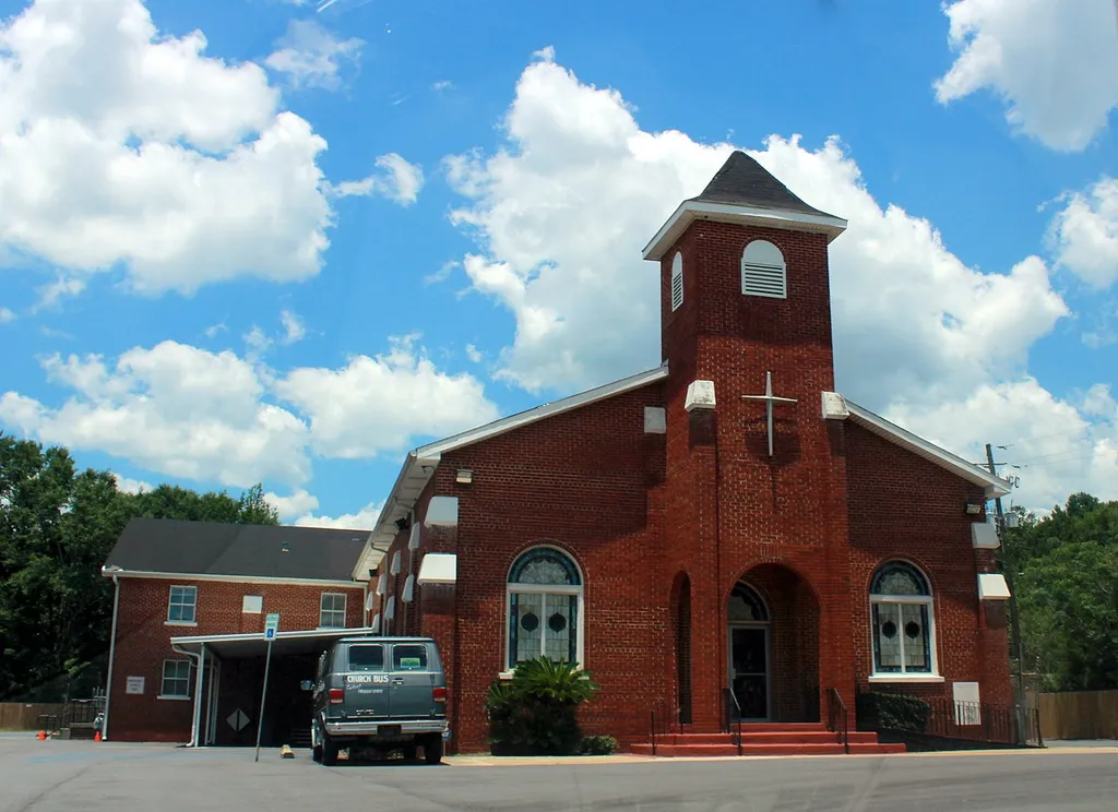 Historic Union Missionary Baptist Church, c. 1869 (originally Old Landmark Baptist church &amp; evolved from Stone Street Baptist Church) in Africatown, Mobile, Alabama. This church was co-founded by Cudjoe Lewis, the penultimate survivor of America's last slaveship, The Clotilde. This site is on the African-American Heritage Trail of Mobile.