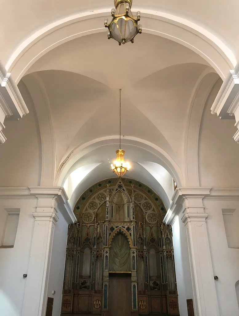 Nave of San Buenaventura Church in Casablanca