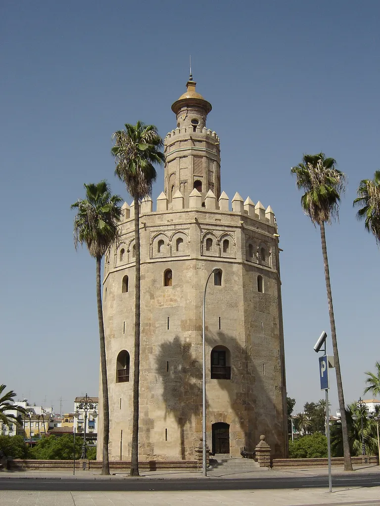 Picture of Sevilla (Spain) featuring Torre del Oro taken by me on august 31st 2005.