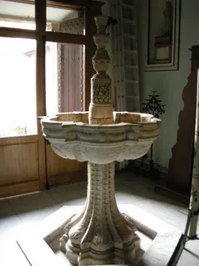 Baptismal font of the church of Sant'Antimo