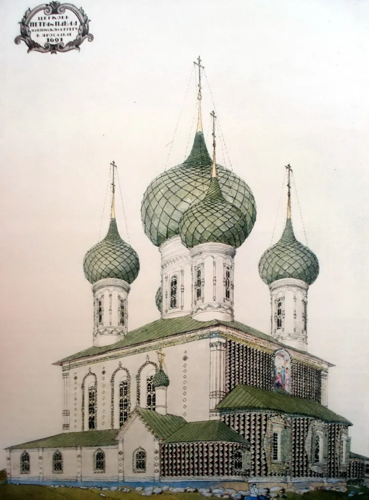 The Church of the St. Peter and Pavl in Yaroslavl. N.N. Malygin. 1920s.