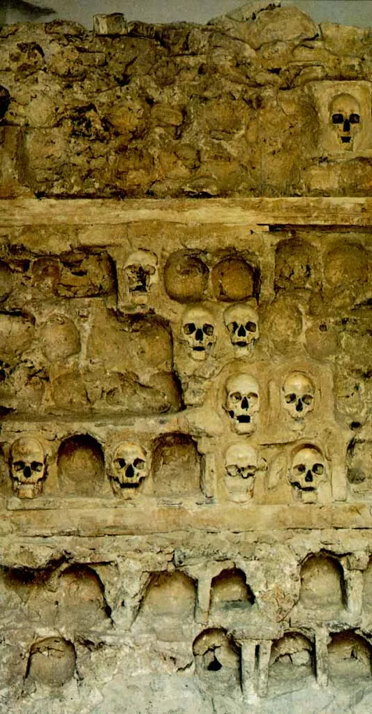 Outer wall of the Skull Tower (Ćele kula).