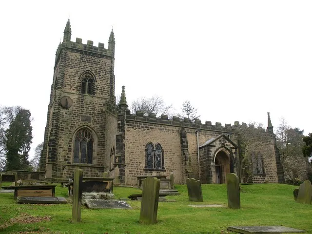 All Saints, Kirkby Overblow Is it medieval or Victorian? The answer is that the church is neither, having been mostly built around 1780 in a vaguely medieval style. Some 'improvements' of 1872 and a north transept which is mostly 14th century. Constructed with local sandstone.