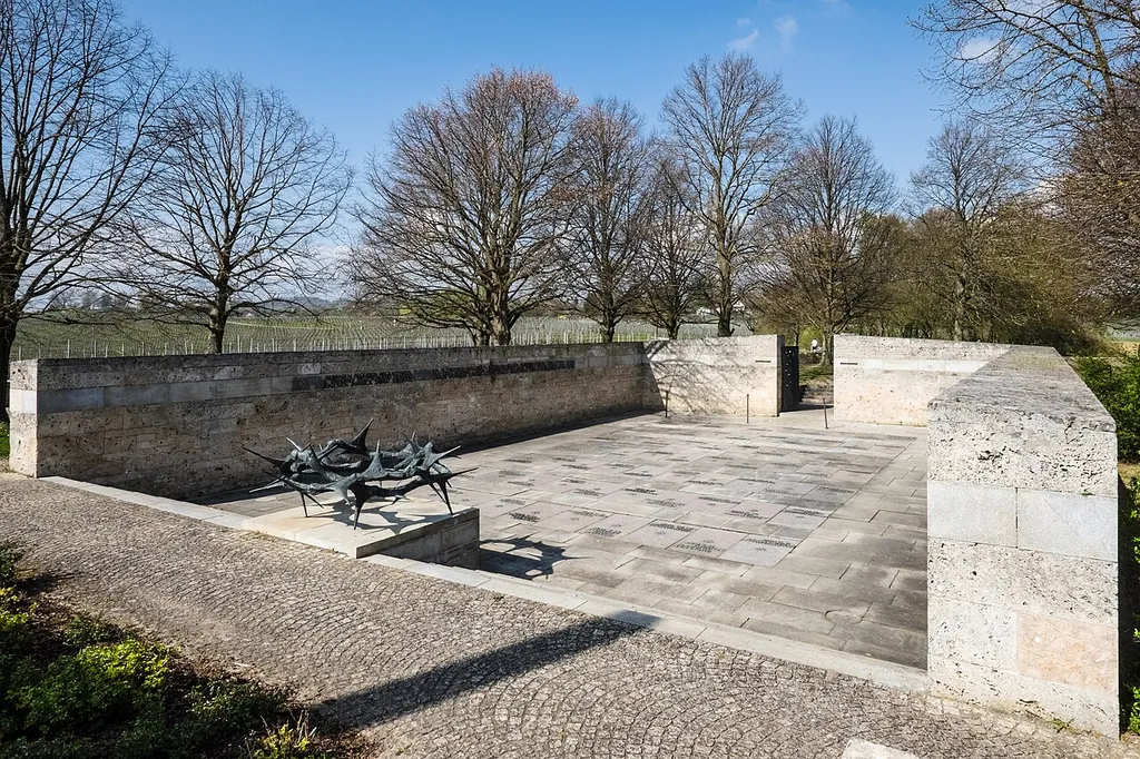 War memorial Kriegsgräberstätte Lerchenberg, Meersburg, Lake Constance, Bodenseekreis Baden-Württemberg, Germany