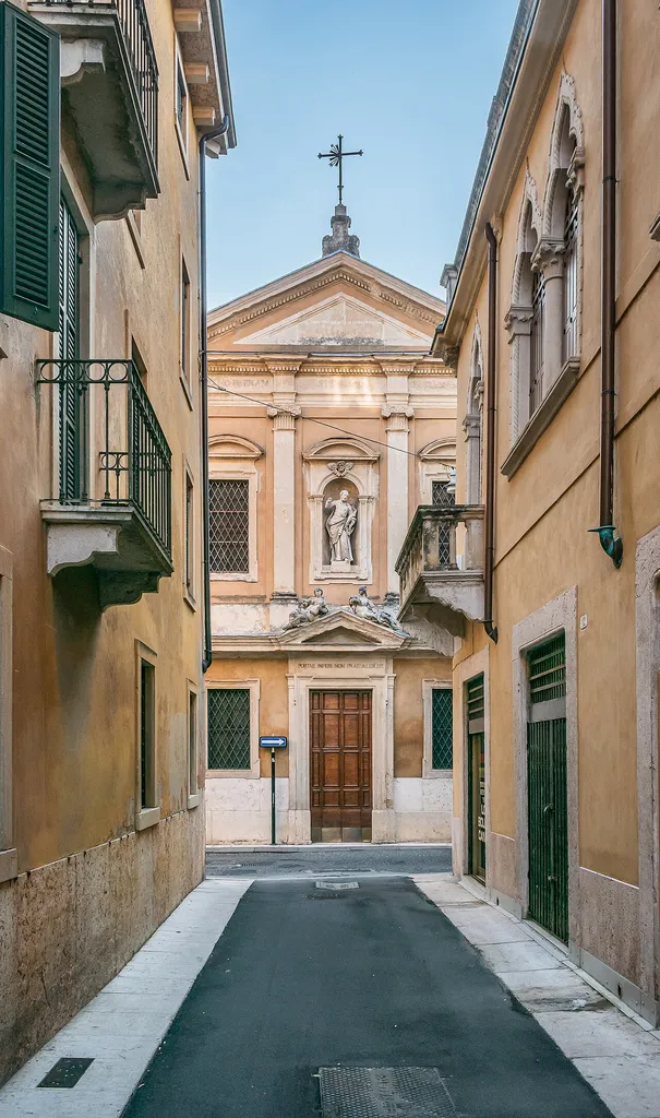 Former San Pietro in Monastero church in Verona, Veneto, Italy