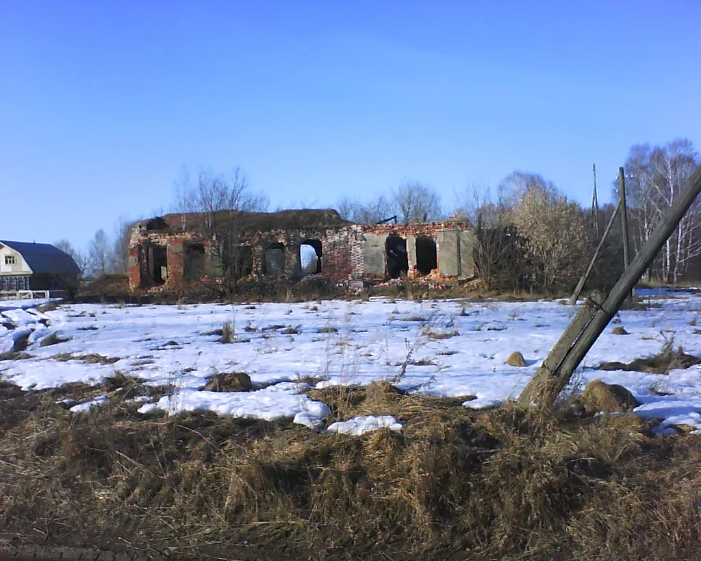 село Александрово. Церковь. Руины.