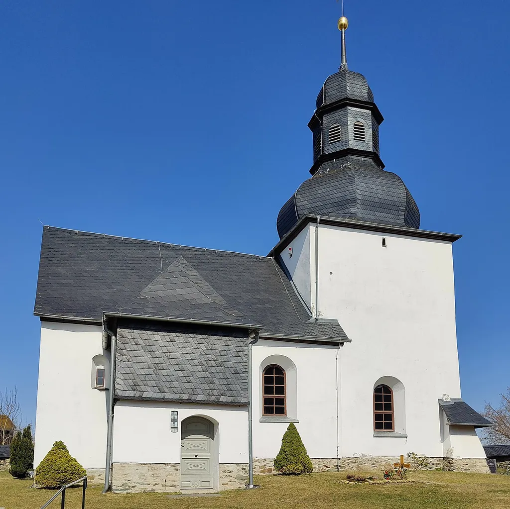 Rvangelisch-lutherische Dorfkirche Willersdorf, Gemeinde Tanna, Thüringen, Deutschland