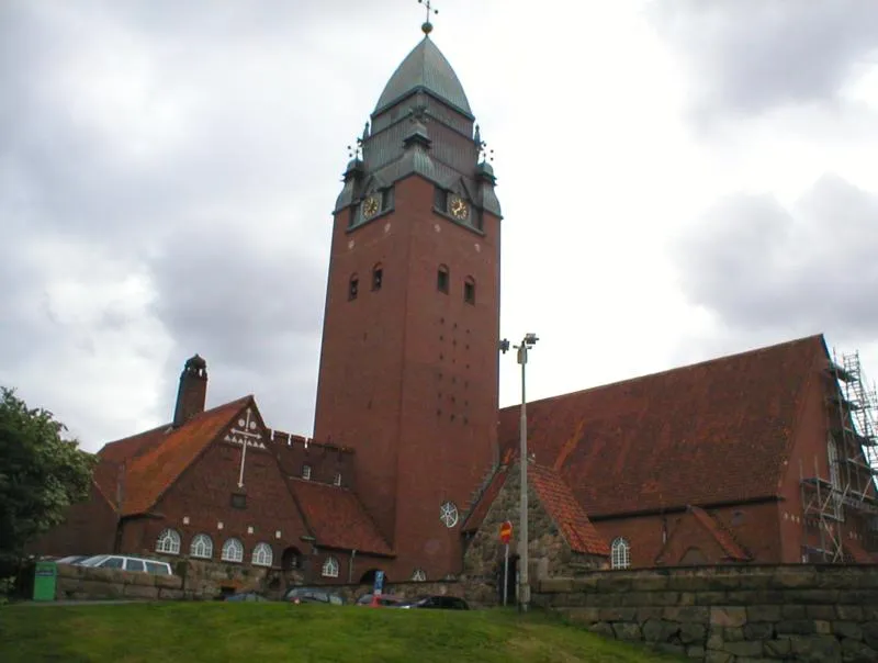 Foto av Masthuggskyrkan, Göteborg, taget av Per Johansson 2005.