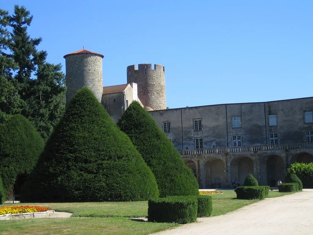 French garden of the château de Ravel, designed by André Le Nôtre