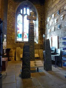 3 stone crosses in the Church of All Saints