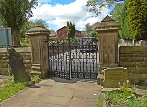 Gates and gate piers to west of St John's Church