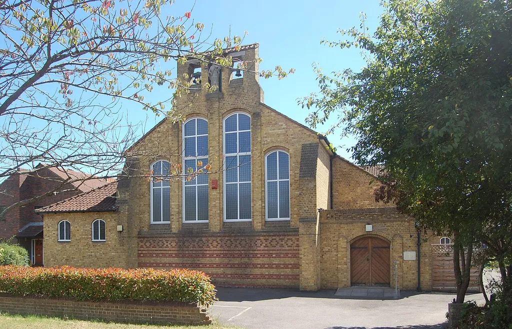 St Cecilia's Church, Stonecot Hill, North Cheam, London Borough of Sutton, England.