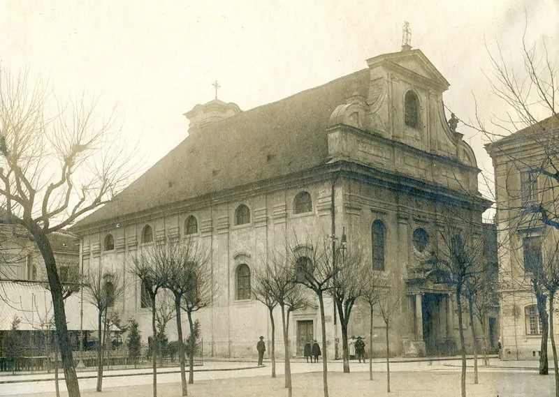 Timisoara, Church of the Bosnian Franciscans, later the Piarists (demolished in 1911); Archives of the Piarist Order, Budapest; digital copy in the Diocese of Timișoara, around 1910/11