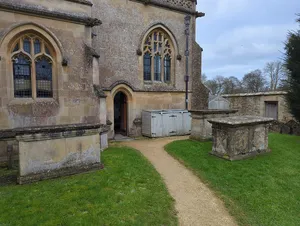 Three Monuments In Churchyard Adjacent To South Wall Of Chancel Of Church Of St Cyriac