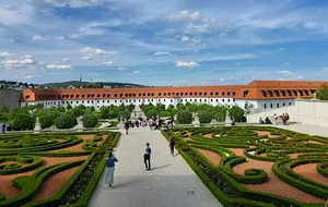 baroque park of the Bratislava castle