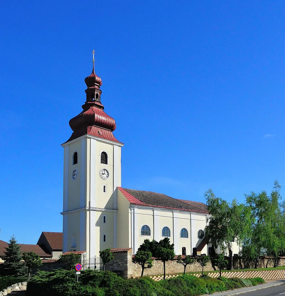 Parish church in Prellenkirchen, Lower Austria, Austria
