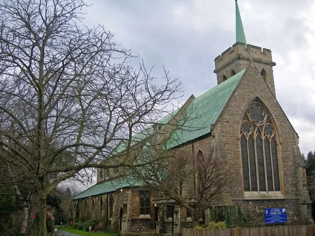 Parish Church of St James, Kidbrooke Park Road, London SE3, seen from the east