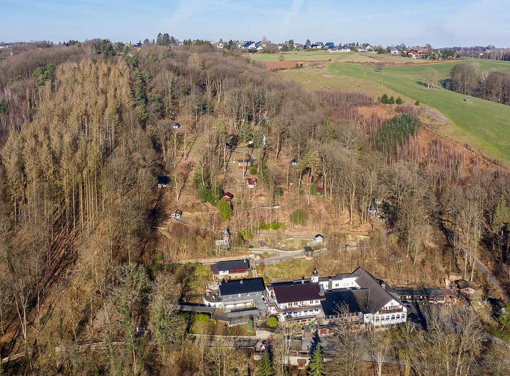 Deutscher Märchenwald Altenberg, Bergisches Land -Luftaufnahme