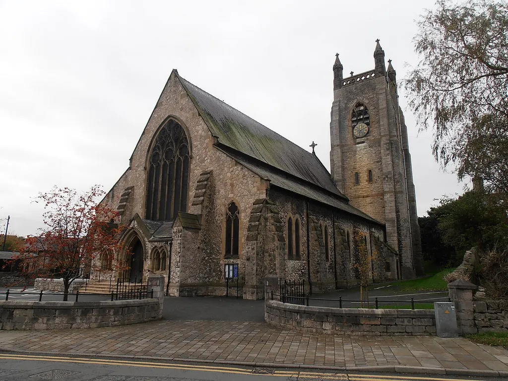 St Mary's Church, Lenton Pool, Dinbych (Denbigh), North Wales.