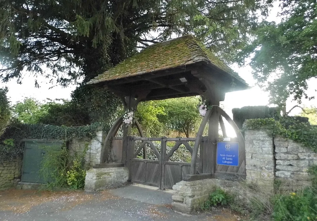 The entrance to All Saints Church, Lullington
