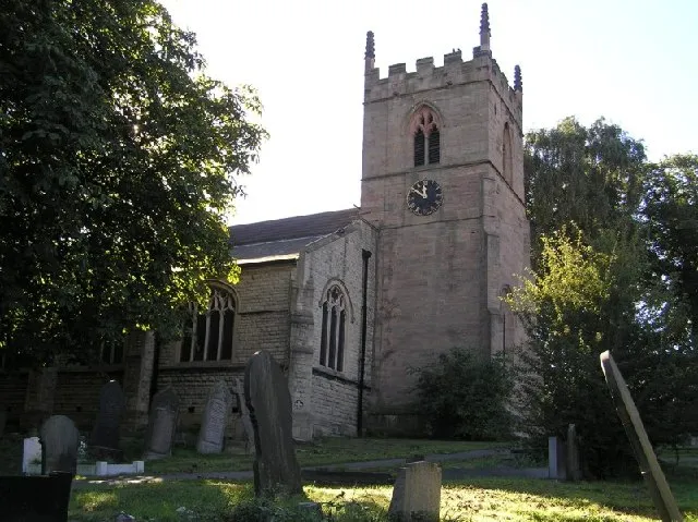 St Giles Church, Killamarsh. Right on the line between SK4680 and SK4681, St Giles church is hidden from view as far as most of Killamarsh is concerned, but on a still night, the chimes of the clock can be heard. Oh, the clock was wrong as well.