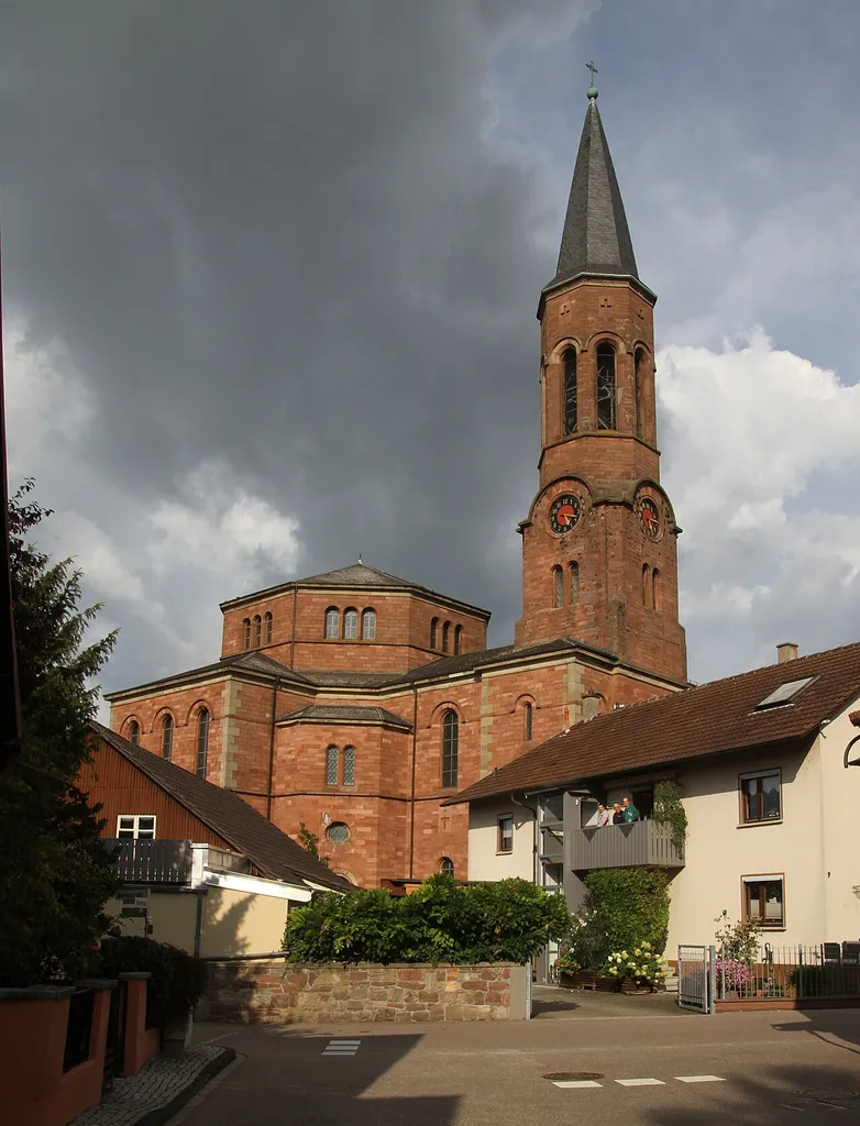 Protestant church in Rheinau-Rheinbischofsheim.