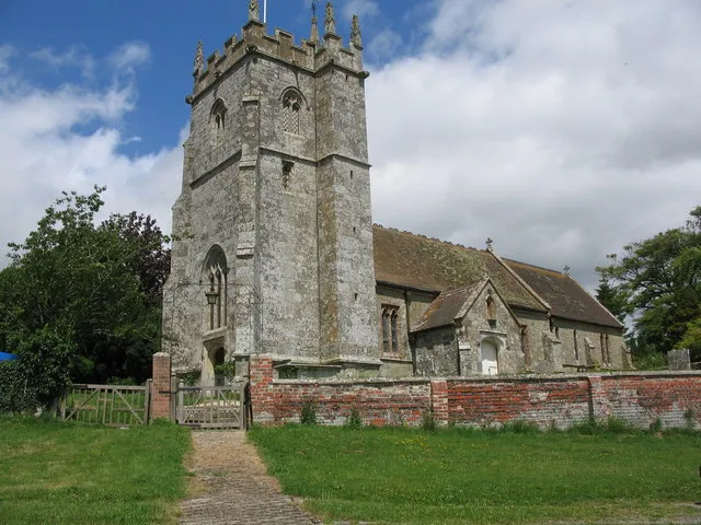 West Knoyle Church. A view looking northeast towards the church of St. Mary the Virgin at West Knoyle.