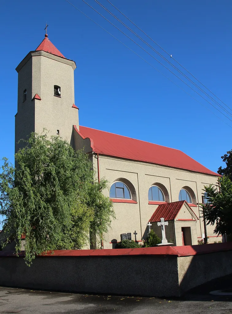 Suchej Psina - rzymskokatolicki kościół parafialny pw. św. Jodoka, 1714, XIX w., 1958