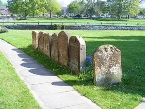 Row Of 7 Headstones Approximately 3 Metres East Of Chancel Of Church Of St Margaret