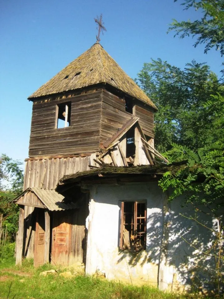 Image of the wooden church of Cotul Morii, Hîncești District Republic of Moldova