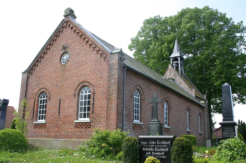 Historic church in Driever, district of Leer, East Frisia, Germany