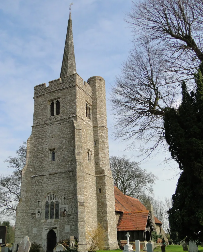 St Mary's parish church, Little Wakering, Essex, seen from the west