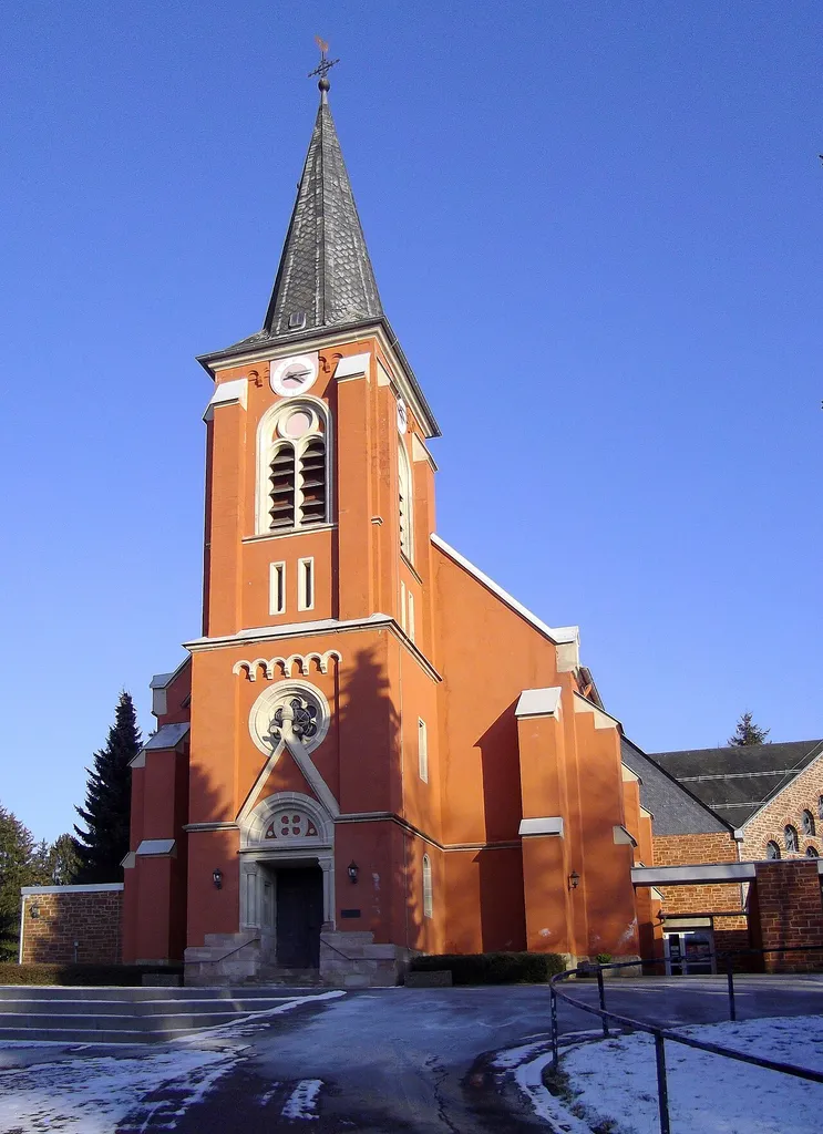 exterior of the church in kostenbach