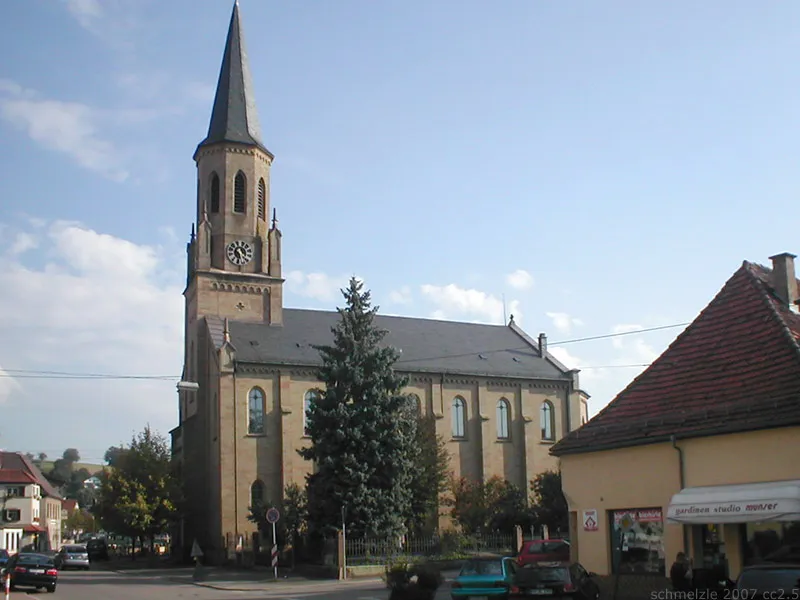 Evang. Pfarrkirche in Meckesheim, Baden-Württemberg, Deutschland