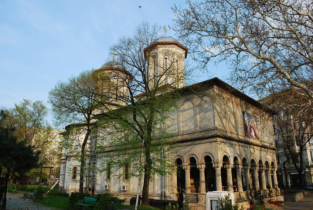 The Romanian Orthodox St. George church in the center of Bucharest, Romania