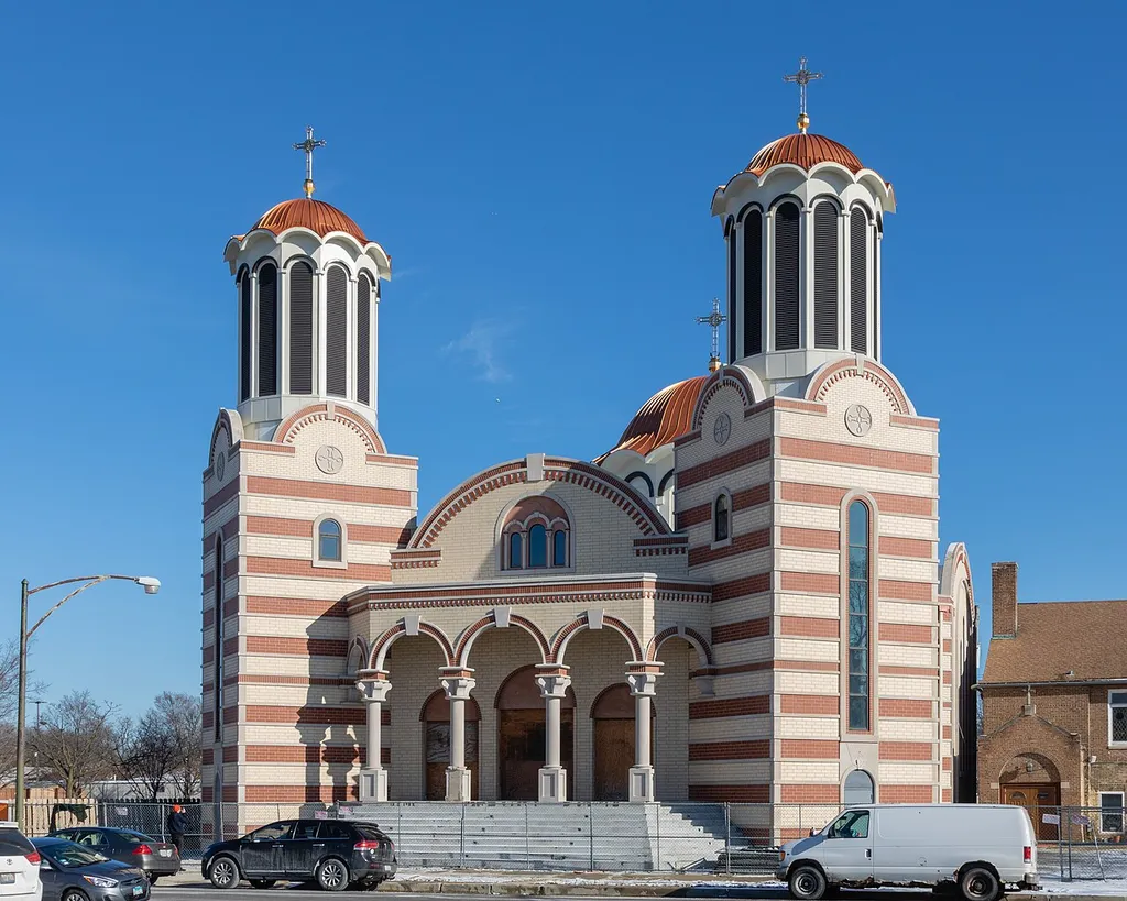 Biserica Ortodoxă Română „Nașterea Domnului” ("Holy Nativity" Romanian Orthodox Church), Chicago, Illinois.