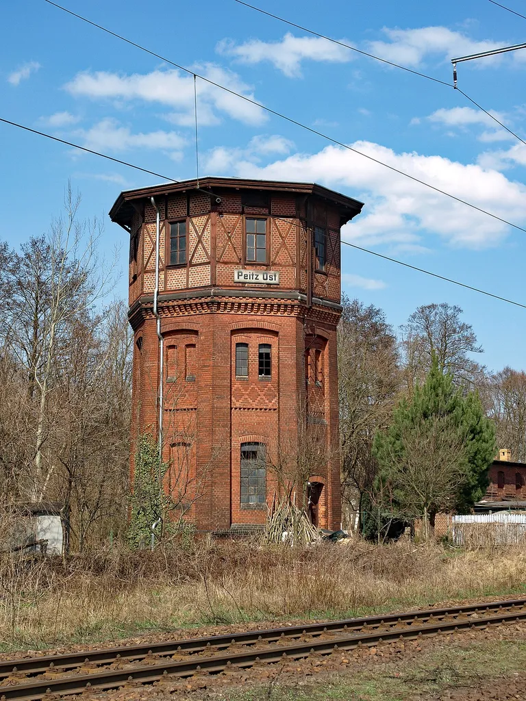 Wasserturm am Bahnhof Peitz-Ost