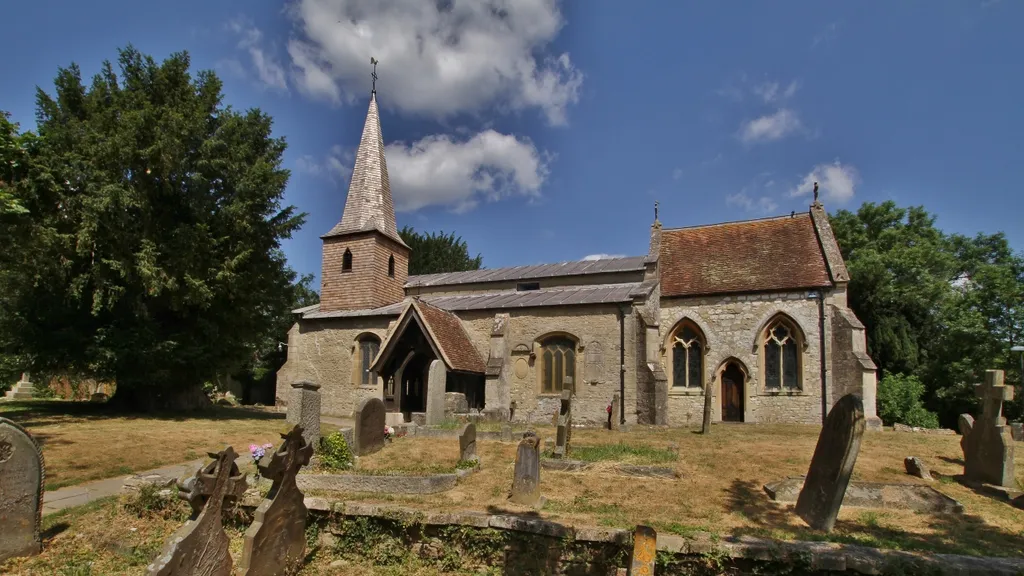 All Saints' parish church, Didcot, Oxfordshire (formerly Berkshire), seen from south-southeast