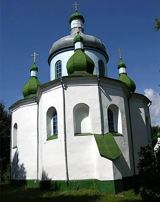 Свято-Миколаївська_церква_в_Олевську.jpg: Свято-Миколаївська церква у центрі міста Олевська (райцентр Житомирської області)