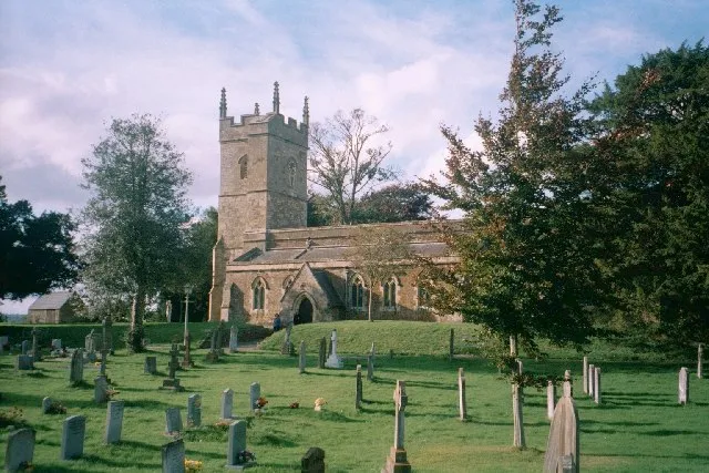 Church of England parish church of St Andrew, Kingham, Oxfordshire: view from the southeast