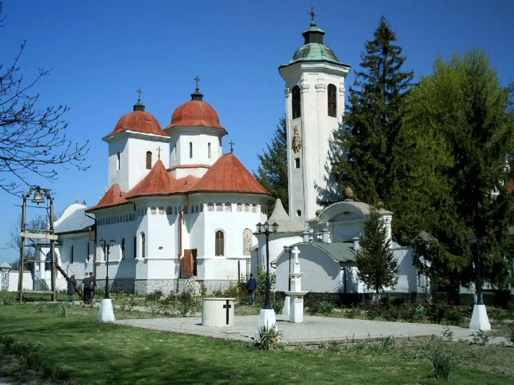 Hodoș-Bodrog Monastery in 2004. Arad County, Romania.