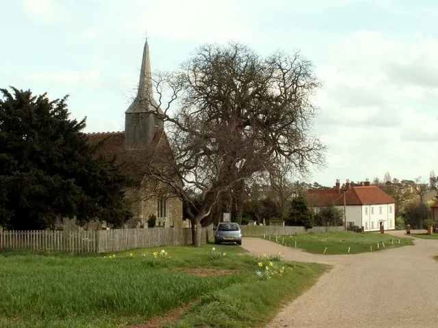 Black Notley church and Hall, Essex