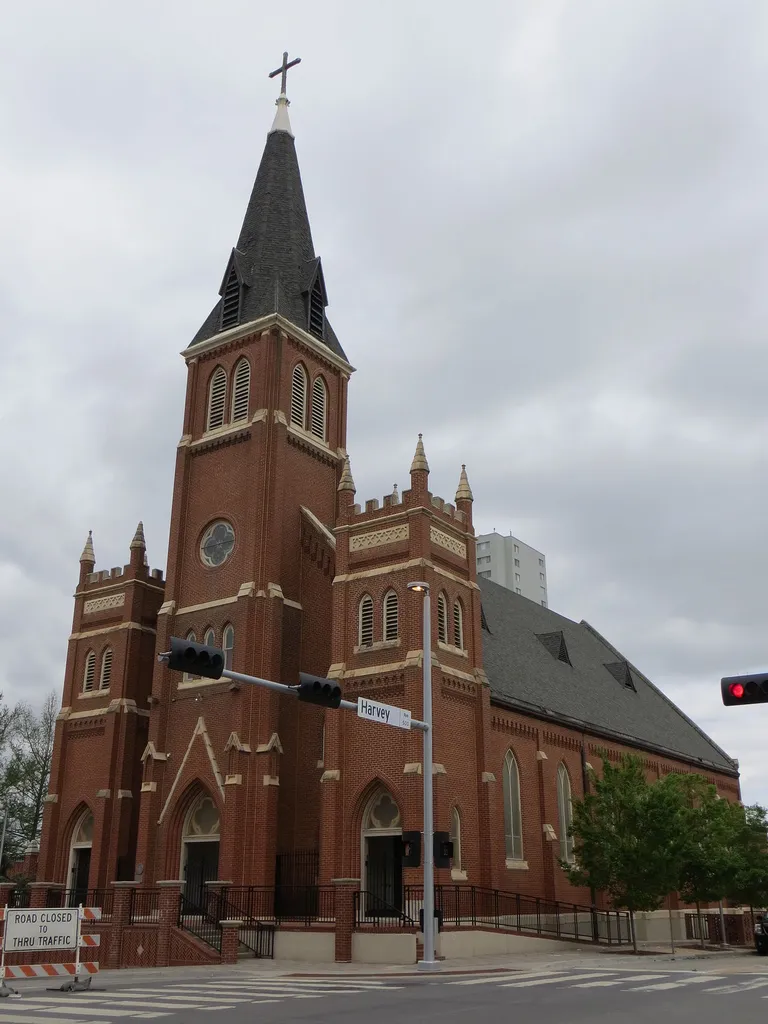 St. Joseph Old Cathedral, 225 4th St. NW., Oklahoma City, Oklahoma, USA This is an image of a place or building that is listed on the National Register of Historic Places in the United States of America. Its reference number is 78002253 (Wikidata).